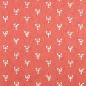 SANDERSON PORT ISAAC CROMER EMBROIDERY 236677 CORAL DCOA236677
