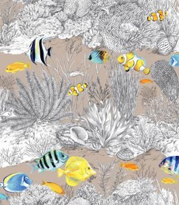 THEVENON LA VIE EN BLEU FOND FICELLE